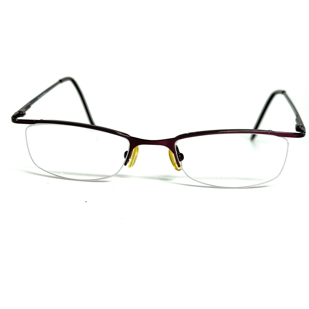 Joan Collins 9634 Eyeglasses Purple Semi Rimless Rectangular Frames 47-18-140